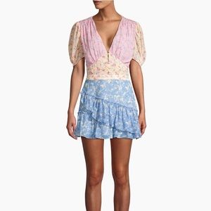 NWT Jun & Ivy Patchwork Floral Dress